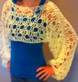 Cloud Burst Cropped Sweater by Paulette Woodall