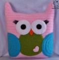 Owl Pillow by Janet Carrillo