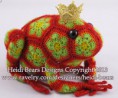 Tomato the Frog Prince African Flower Crochet Pattern by Heidi Bears